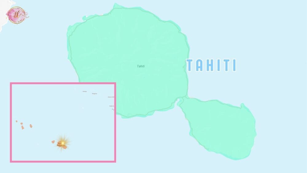 Map of Tahiti