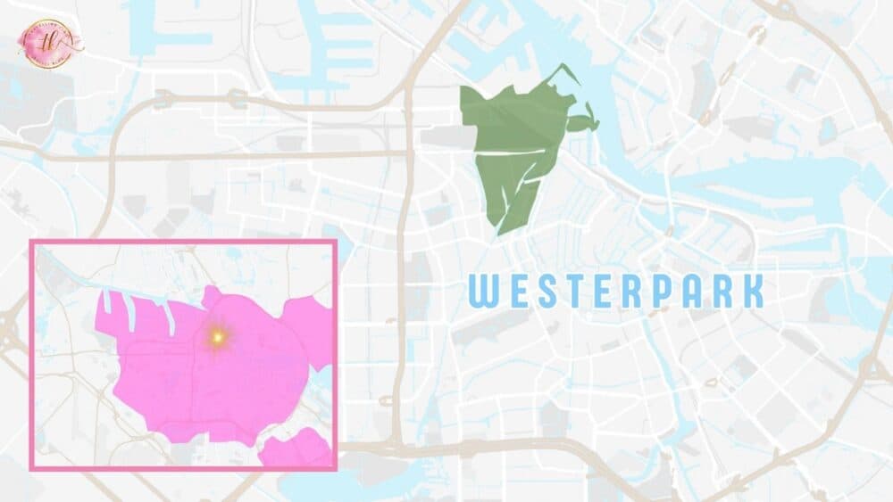 Westerpark map in amsterdam
