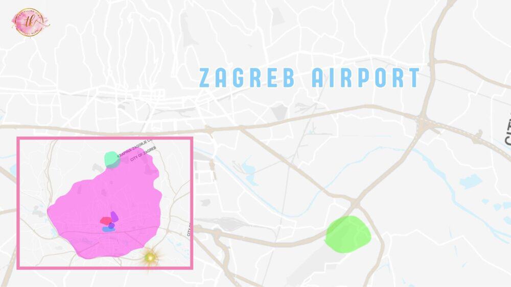 Map of Zagreb Airport