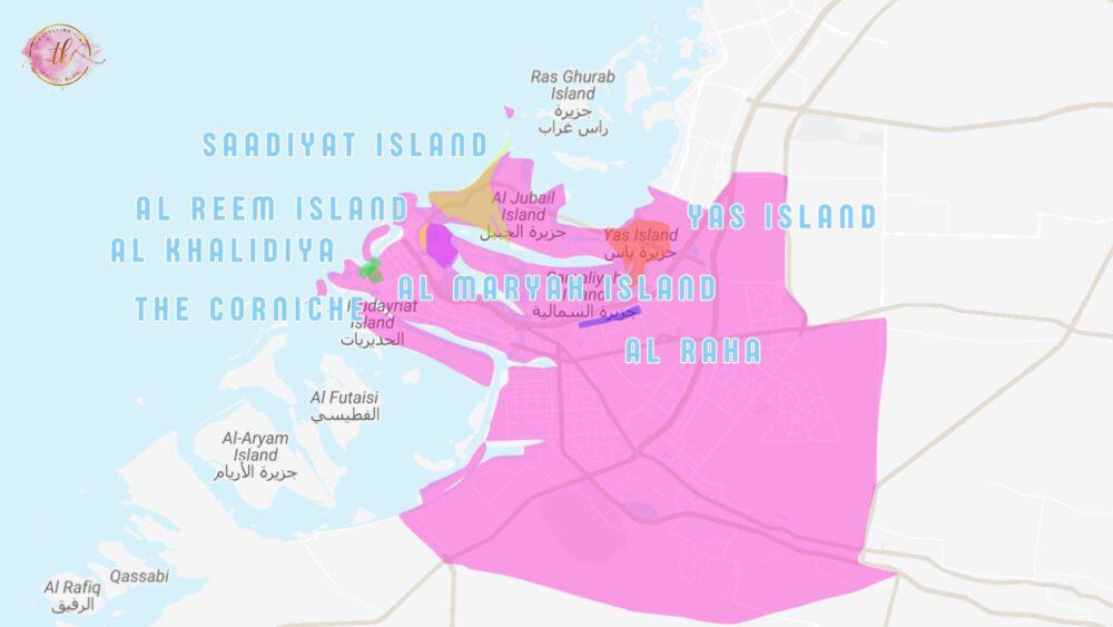 Map of Abu Dhabi & Locations
