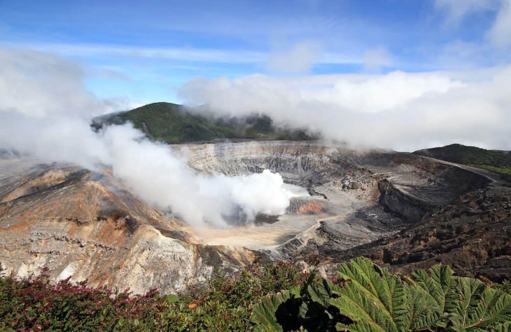 Fumarole Activity at Pos Volcano Alajujela Costa Rica