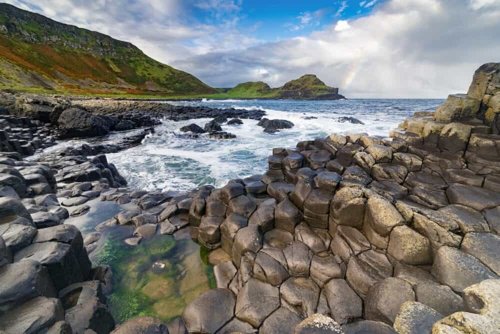 The Giant's Causeway in the morning Northern Ireland.