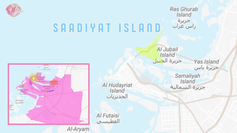 Map of Saadiyat Island