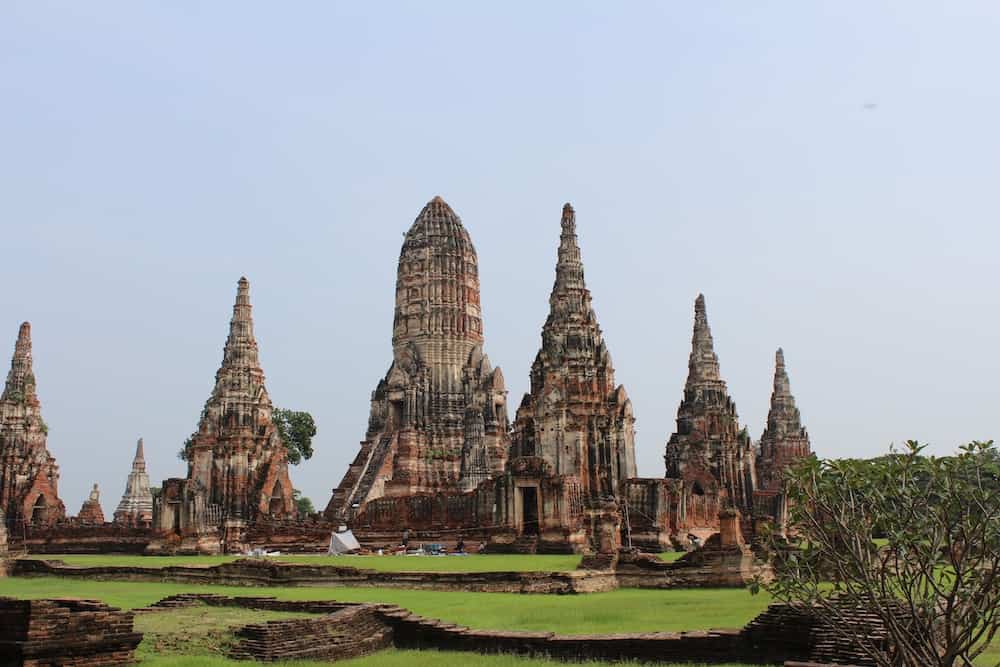 Temples in Ayutthaya outside Bangkok