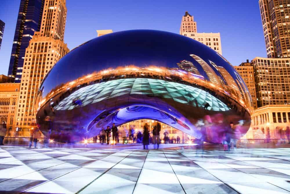 Millennium Park, Cloud Gate, also known as the Bean is one of the parks major attractions from 6am - 11pm daily.